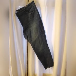 Old Navy Mid-Rise Rockstar Super-skinny Ankle length Jeans, Size 20, dark wash